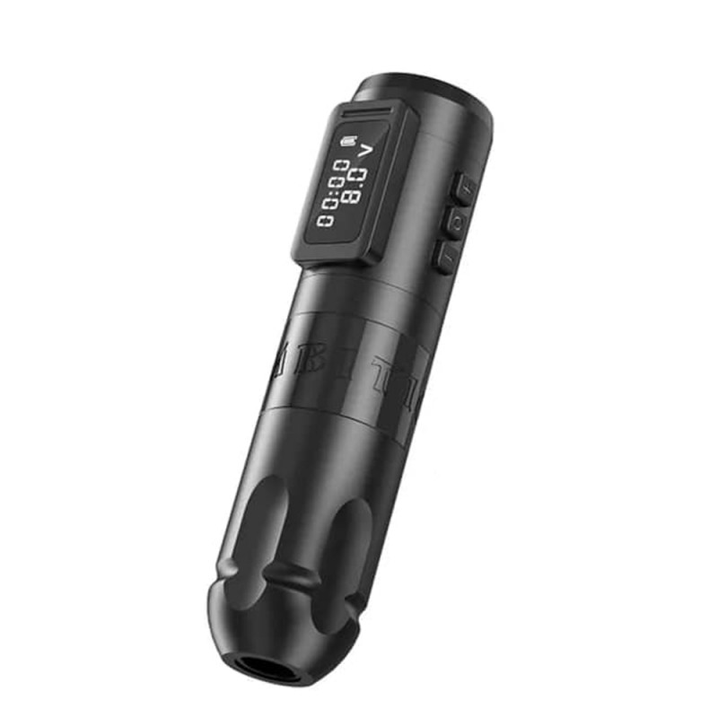 Kit Machine à Tatouer Sans Fil POSEIDON - 7 Courses Réglables, 2 Batteries 2300 MAh, Mode Normal/Pointillé, Écran LED - 77 Pièces Pour Débutants Et Pros