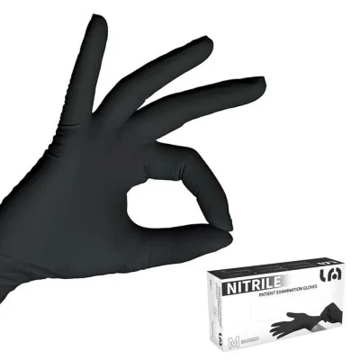 Gants Nitrile Noir -  Pro Tech - LM